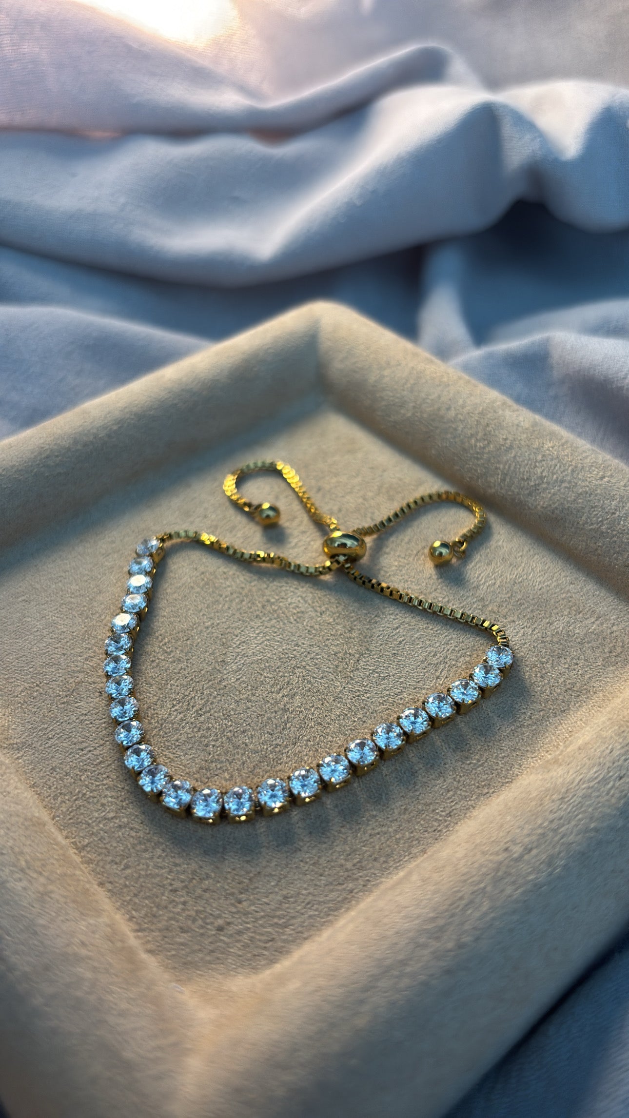 Diamond Tennis Adjustable Bracelet